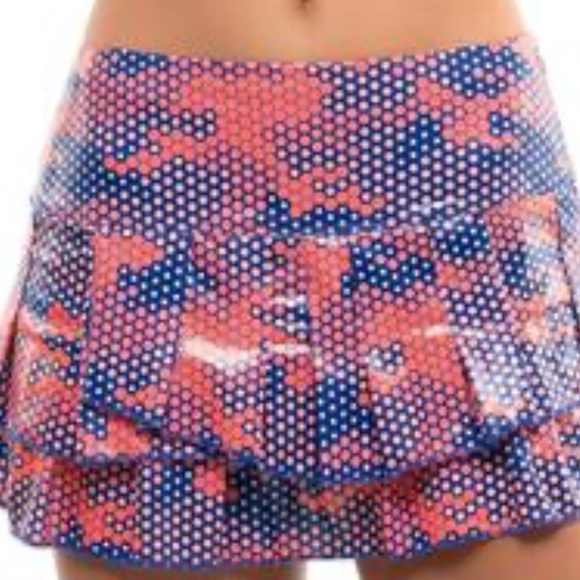 Lucky in Love Dresses & Skirts - 36. Lucky in Love Womens Reflex Stitch Down Tier Skirt - Orange Glow